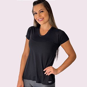 Camiseta Manga Curta Dry Fit Preto