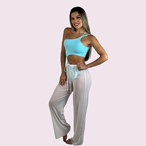 Calça de Praia em Tela Branca U