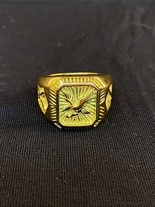 DEDEIRA ÁGUIA BANHADA A OURO 18K