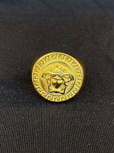 DEDEIRA MEDUSA BANHADA A OURO 18K