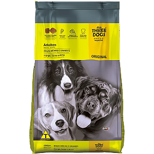 Ração Three Dogs Cães Adultos