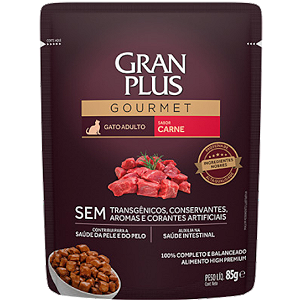 Sachê Gran Plus Gourmet Gato Castrado – Carne