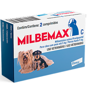 Milbemax Elanco para Cães até 5kg