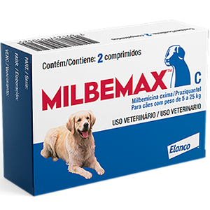 Milbemax Elanco para Cães de 5kg a 25kg
