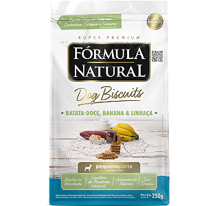Biscoito Fórmula Natural Dog Batata-doce, Banana & Linhaça Pequeno Porte