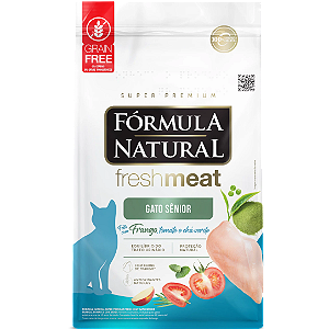 Ração Fórmula Natural Fresh Meat Gato Sênior Frango, Tomate e Chá Verde