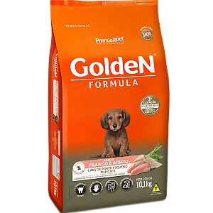 Ração Golden Fórmula Cão Filhotes – Frango e Arroz 3Kg