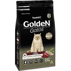 Ração Golden Gatos Castrados Carne e Arroz