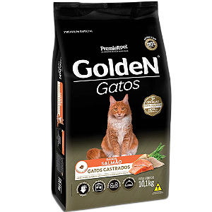 Ração Golden Gatos Castrados Salmão