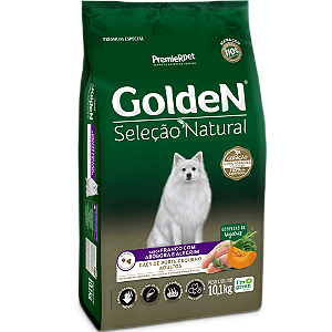 Ração Golden Seleção Natural Cães Adultos Frango com Abóbora e Alecrim