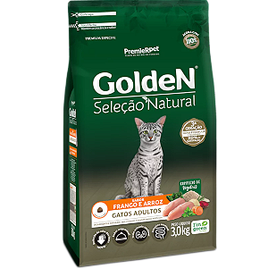 Ração Golden Seleção Natural Gato Adulto Frango e Arroz