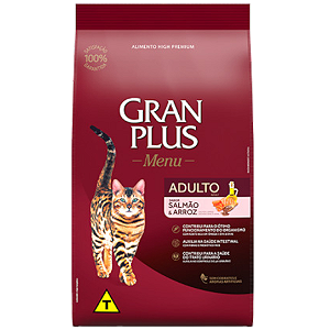 Ração Gran Plus Menu Gato Adulto Salmão e Arroz