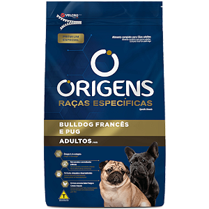 Ração Origens Raças Específicas Filhotes – Pug e Bulldog Francês