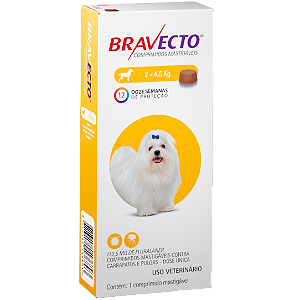 Bravecto Antipulgas e Carrapatos 2 - 4,5 kg