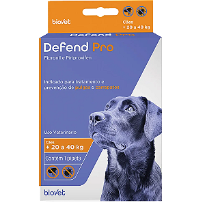 Antipulgas e carrapatos Defend Pro para cães de 20 a 40kg