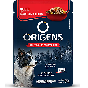 Ração Úmida Origens Cães Adultos Carne com Abóbora
