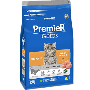 Ração Premier Ambientes Internos Gatos Filhotes Frango
