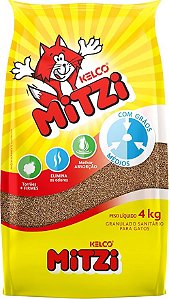 Areia Mitzi Granulado Tradicional 4kg para Gatos