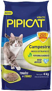 Areia Sanitária Pipicat Campestre 4 Kg
