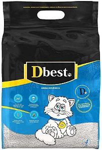 Areia Higiênica Dbest Tradicional para Gatos 2Kg
