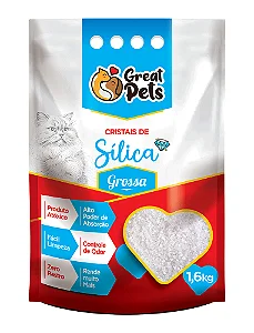 Areia Higiênica Great Pets Sílica Grossa 1,6kg