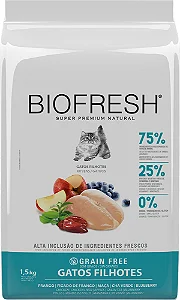 Ração Biofresh Frango para Gatos Filhotes 1,5kg