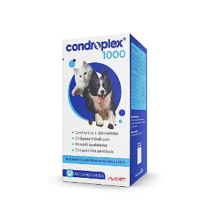 Condroplex 1000 com 60 comprimidos para cães e gatos