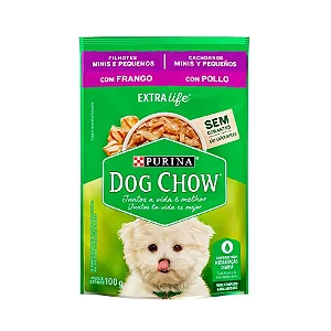 DOG CHOW Sache Filhotes Frango e Arroz 100g CX 15 Unid