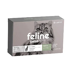 Vermífugo Feline Endospot para Gatos 2-5kg