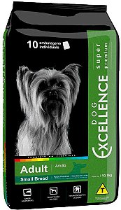Ração Seca Dog Excellence Super Premium Frango e Arroz para Cães Adultos Raças Pequenas
