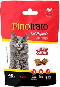 Biscoito Finotrato Cat Nuggets Carne para Gatos 40g