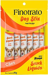 Petisco Finotrato Dog Stix para Cães Sabor Frango