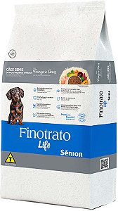 Ração Seca Finotrato Life Sênior Frango e Arroz para Cães Senis Raças Pequenas e Médias 10kg