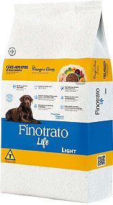 Ração Seca Finotrato Life Light Frango e Arroz para Cães Adultos Raças Grandes 15kg