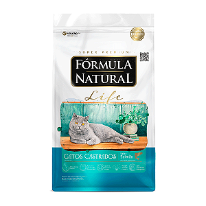 Ração Fórmula Natural Life Gatos Castrados Salmão