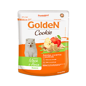Cookie Golden Cães Filhotes Maçã e Aveia 350 g