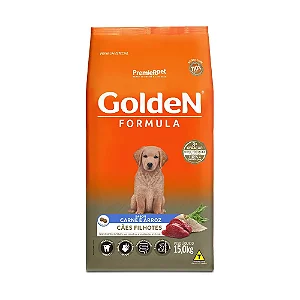Ração Golden Fórmula para Cães Filhotes Carne e Arroz 15 kg