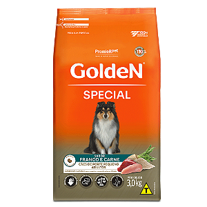 Ração Golden Special Cães Adultos Porte Pequeno Frango e Carne