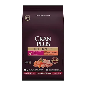 Ração GranPlus Gourmet Cães Adultos Mini Salmão e Frango