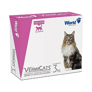 VERMICATS 600MG DISPLAY C/ 40 COMP GATOS 3KG