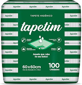 Tapete Higiênico Tapetim 100 Unidades para Cães