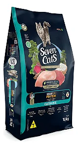 Seven Cats Ração Gatos Castrados Frango Carne 10kg
