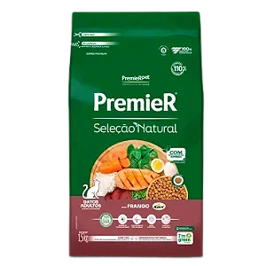 Ração Premier Seleção Natural Gatos Adultos 1,5kg