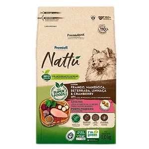 Ração Premier Nattu Pequeno Porte Mandioca