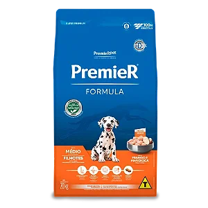 Ração Premier Formula Filhotes Raças Médias 20 kg