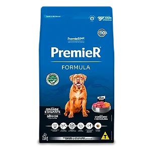Premier Formula Cães Sênior Raças G/G Cordeiro 15kg