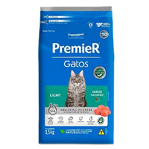 Premier Light Salmão Gatos Adultos 1,5kg