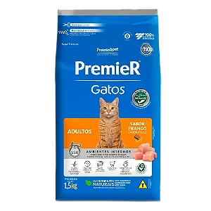 Ração Premier Gatos Adultos Sabor Frango