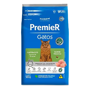 Ração Premier Gatos Ad Castrados 12+