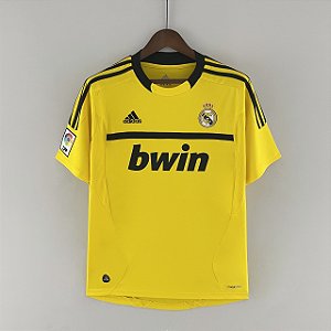 Camisa Real Madrid goleiro amarela Retrô 11/12